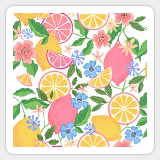 Pink lemons Sticker